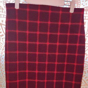 Old Navy Elastic Waist Plaid Pencil Skirt